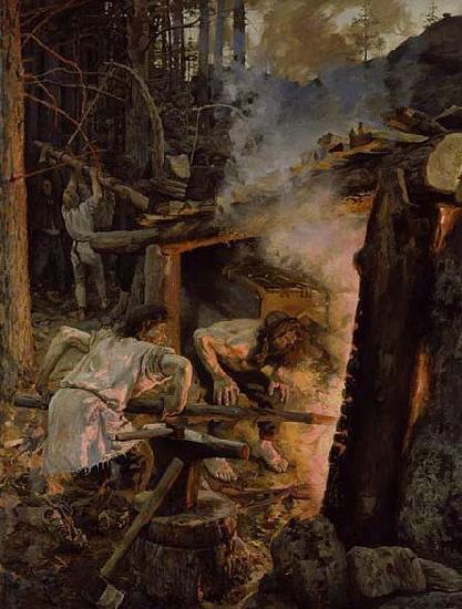 Akseli Gallen-Kallela Forging of the Sampo oil painting image